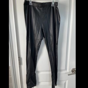 Faux leather leggings